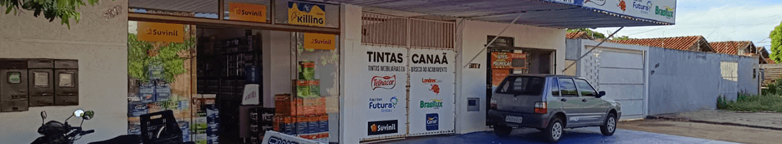 Fachada da Tintas Canaã